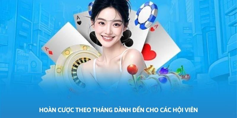 Chương trình hoàn cược theo tháng dành đến cho các hội viên cá cược lớn
